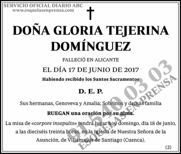 Gloria Tejerina Domínguez